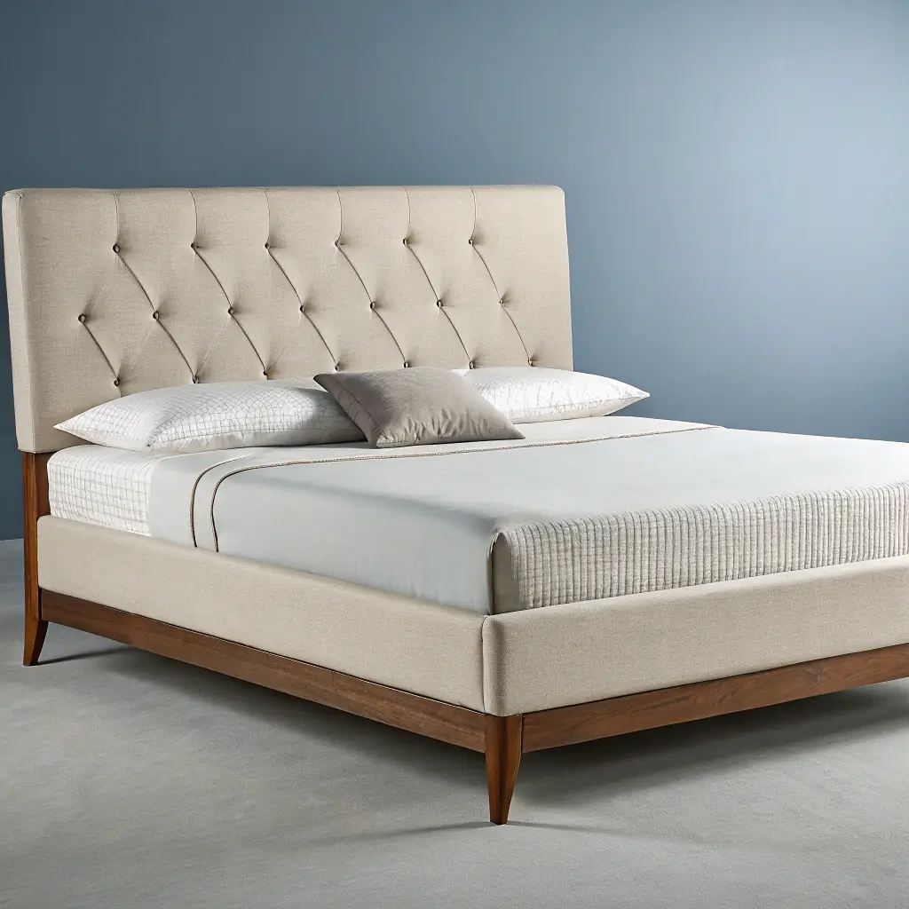 Modern Platform Bed with Headboard