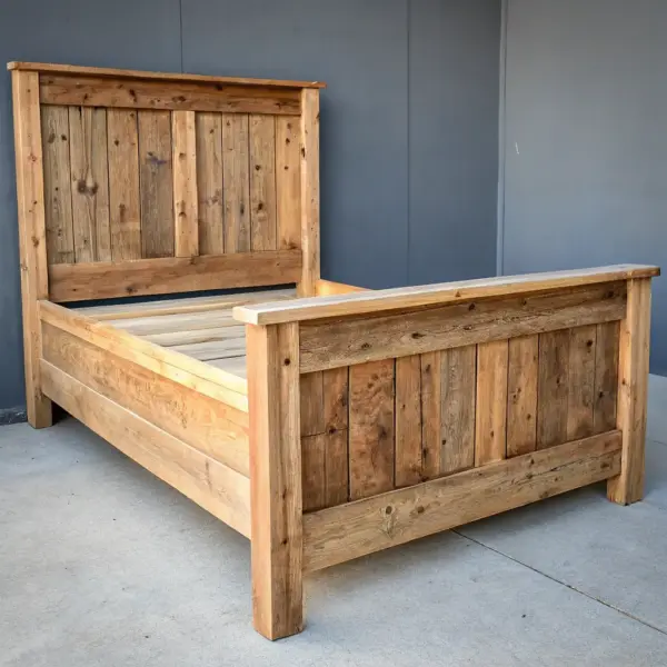 Rustic Oak Bed Frame