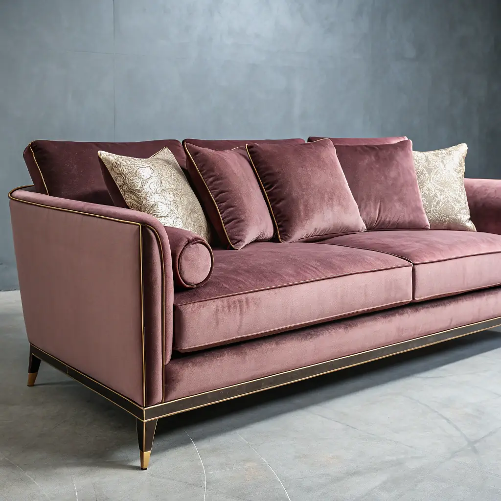 Luxurious Velvet Sofa